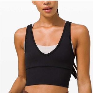 lululemon athletica Black Tank Crop Top